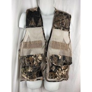 Vintage Ozark Men's Game Hunter Duck Hunting Vest Camouflage Size 1x/2x